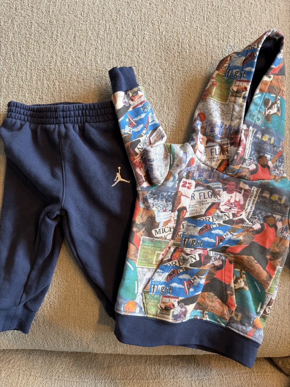 Jordan Baby 12M Graphic Hoodie Jogger Set
